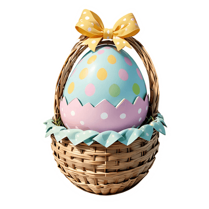Easter Egg Basket - Sticker - Heat Press Transfer