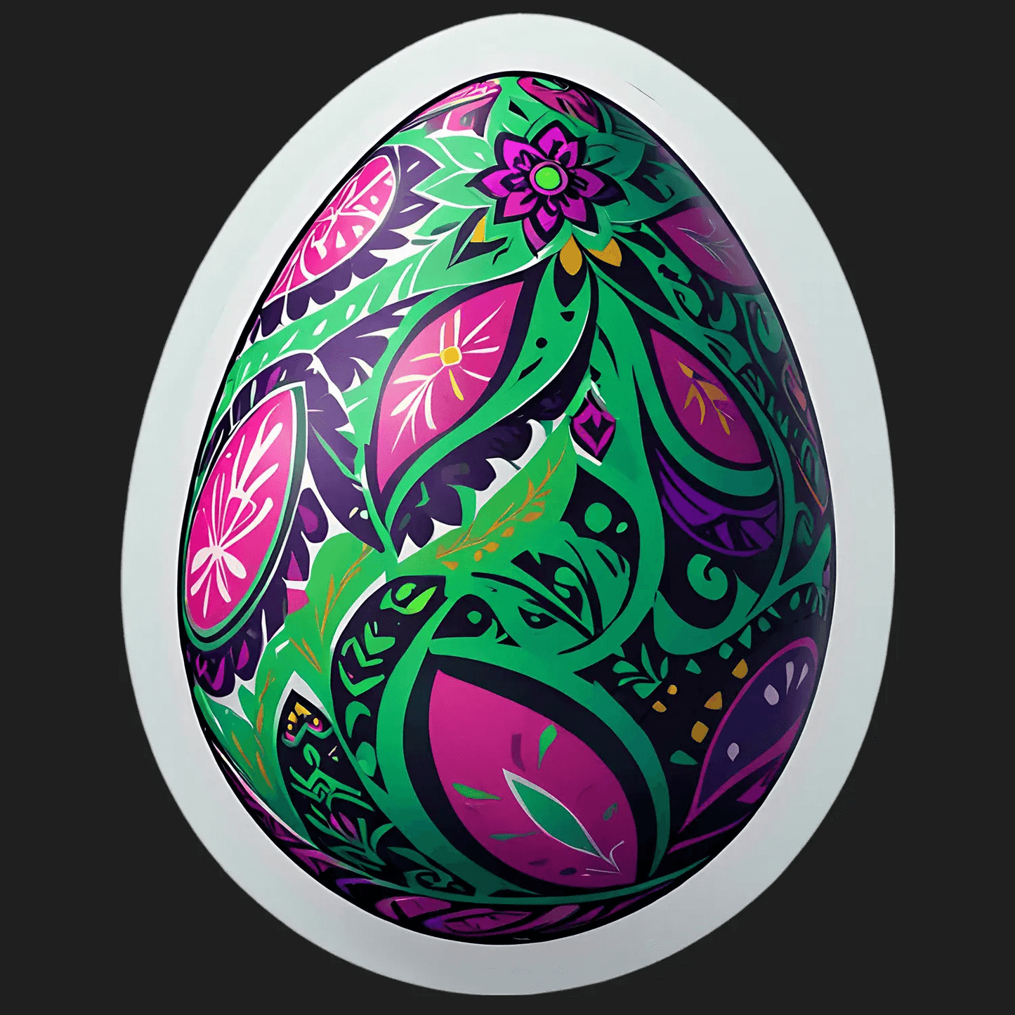 Easter Egg Decor - Sticker - Heat Press Transfer