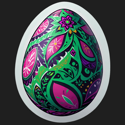 Easter Egg Decor - Sticker - Heat Press Transfer