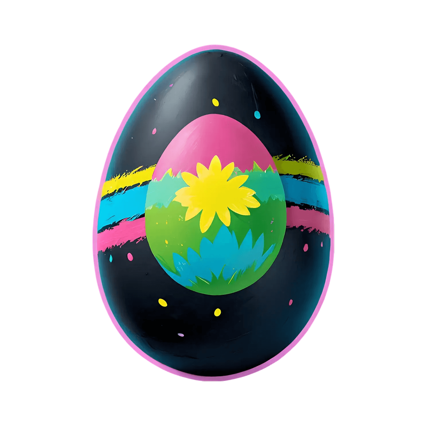 Easter Egg Glow - Vibrant Sticker - Heat Press Transfer