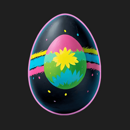 Easter Egg Glow - Vibrant Sticker - Heat Press Transfer