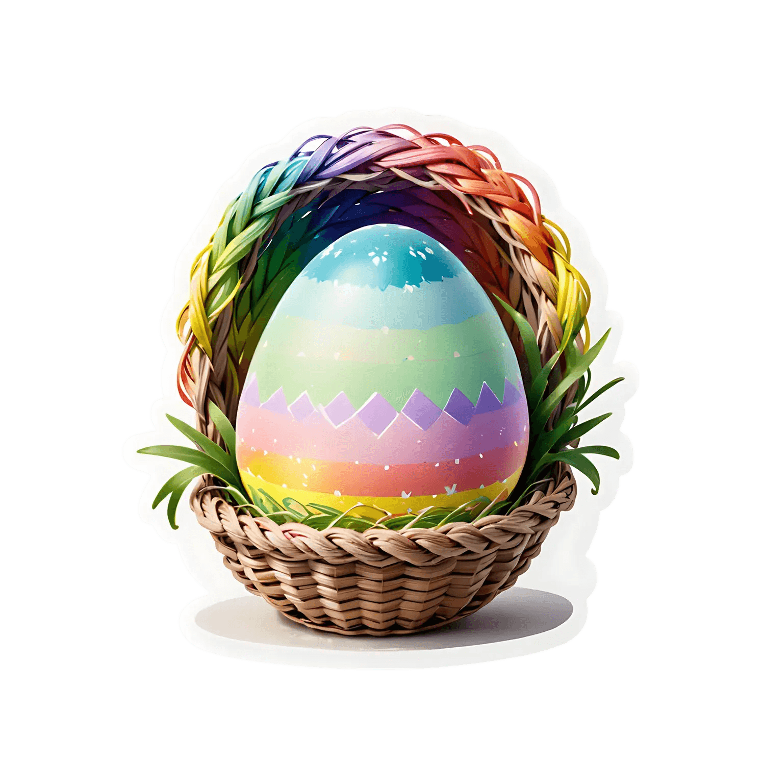 Easter Egg Rainbow - Sticker - Heat Press Transfer