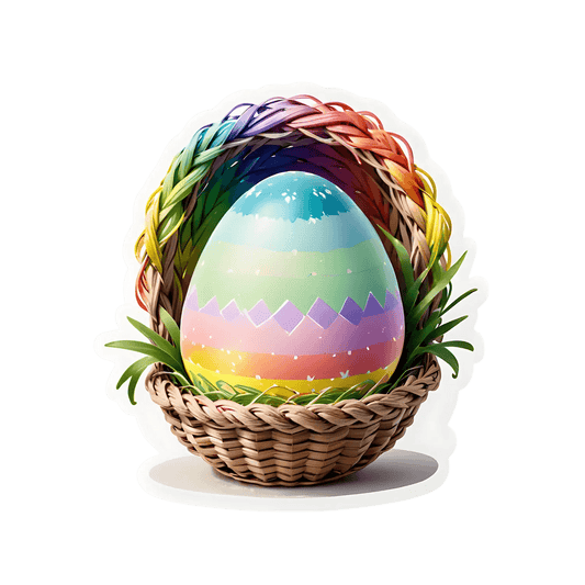 Easter Egg Rainbow - Sticker - Heat Press Transfer