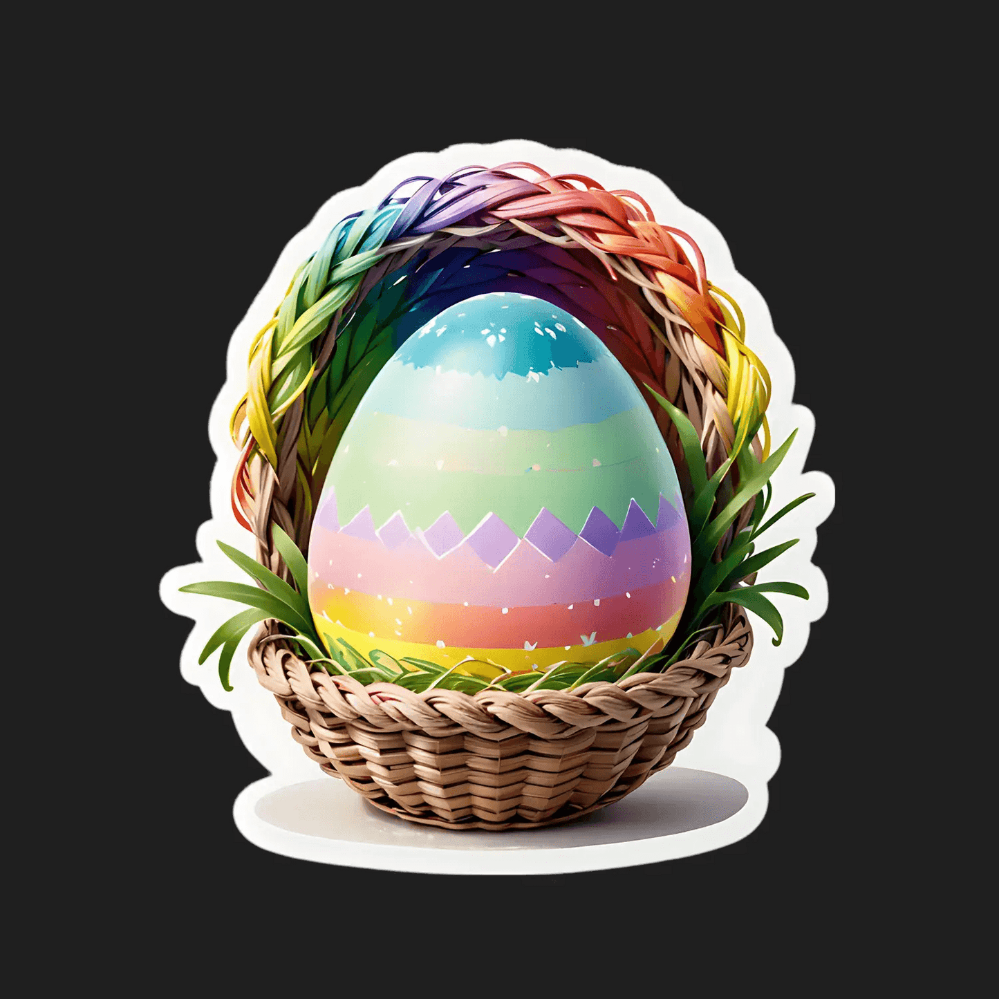 Easter Egg Rainbow - Sticker - Heat Press Transfer