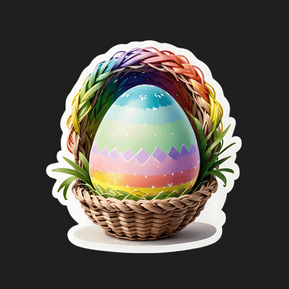 Easter Egg Rainbow - Sticker - Heat Press Transfer