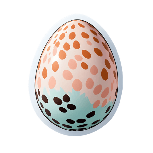 Easter Egg Sticker - Colorful Dots Pattern - Heat Press Transfer