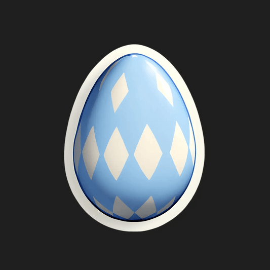 Easter Egg Sticker - UV DTF Decorative - Heat Press Transfer