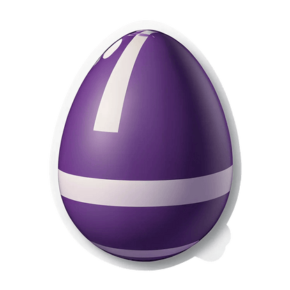 Easter Egg Sticker - UV DTF Purple Decor - Heat Press Transfer