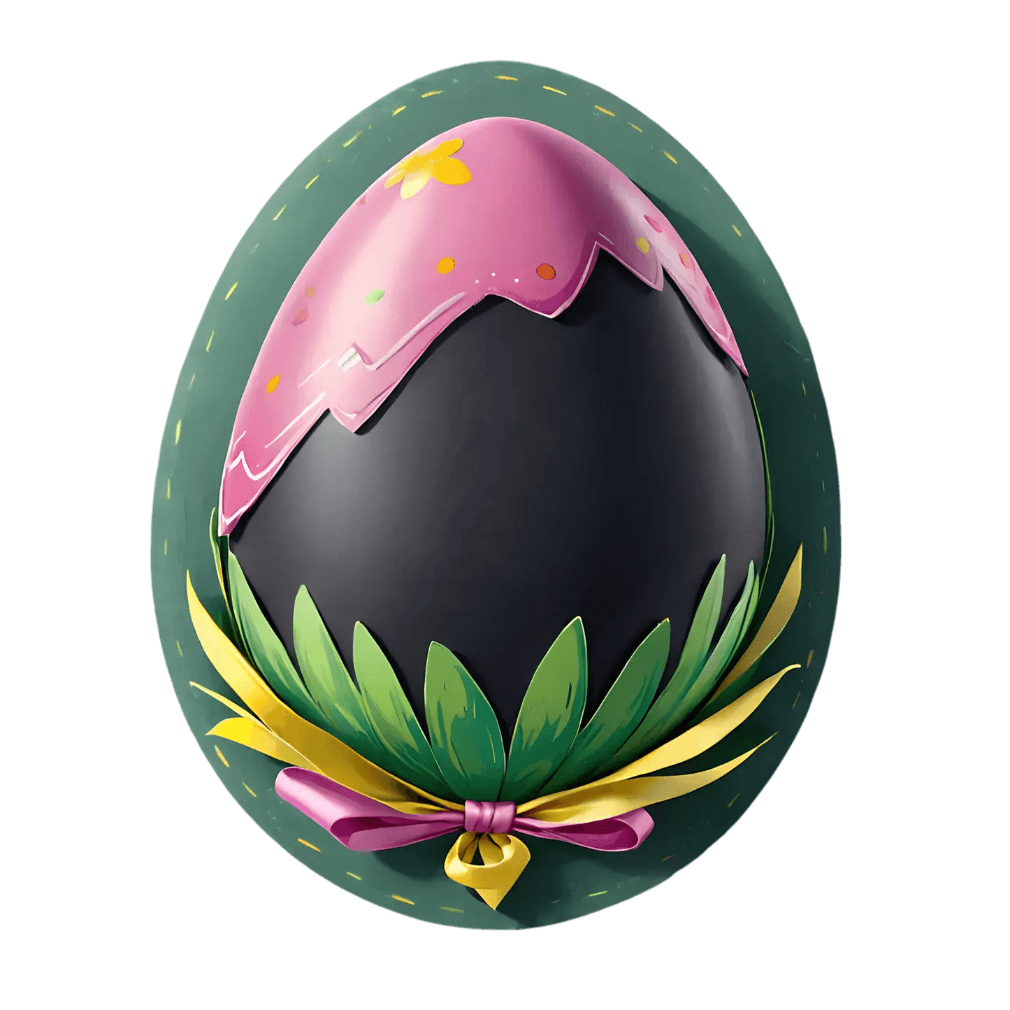 Easter Egg Sticker - Vibrant Festive Design - Heat Press Transfer