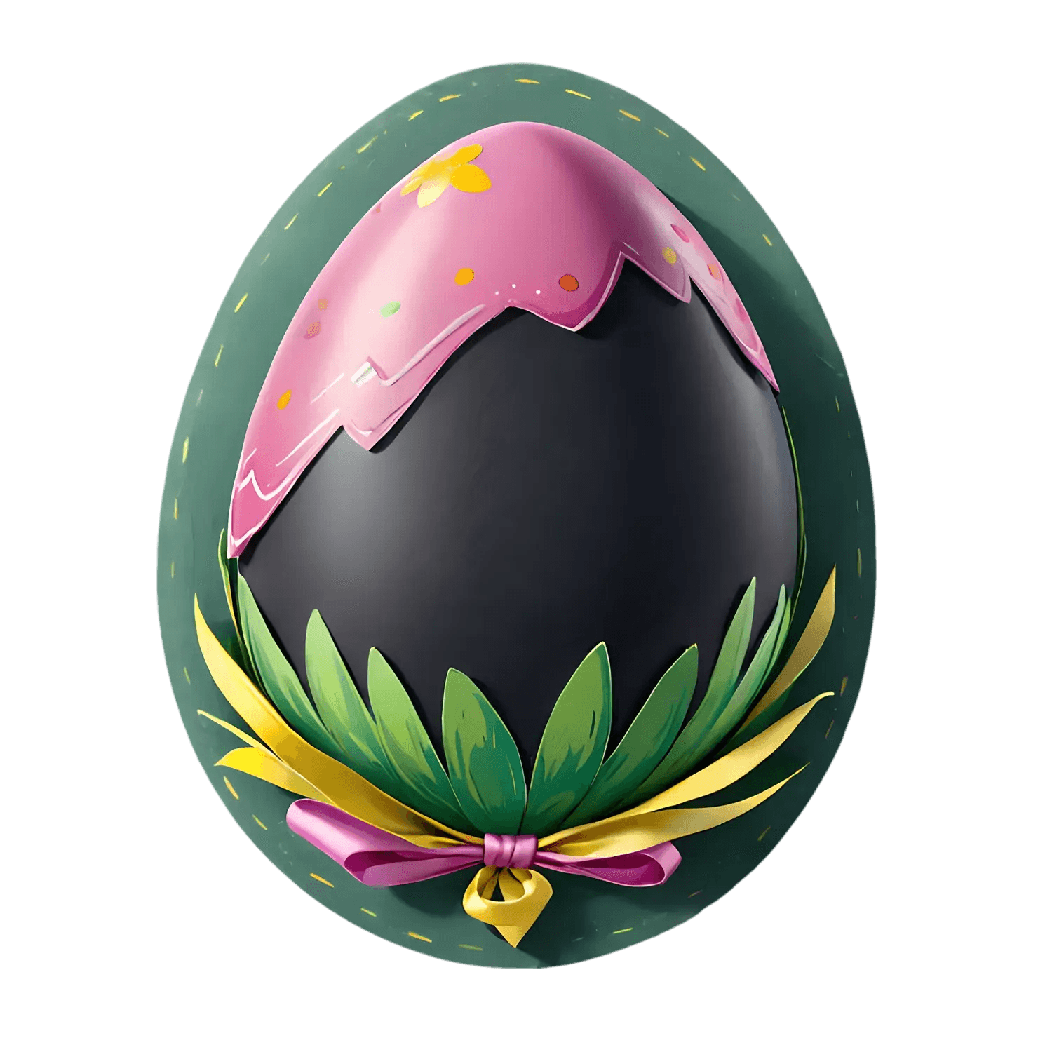 Easter Egg Sticker - Vibrant Festive Design - Heat Press Transfer