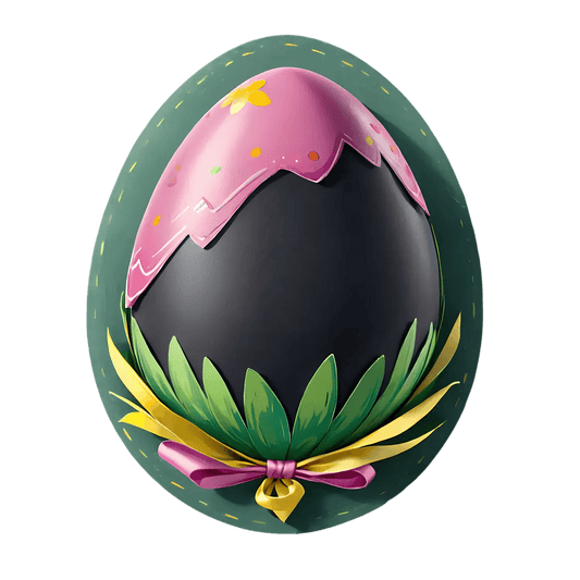 Easter Egg Sticker - Vibrant Festive Design - Heat Press Transfer