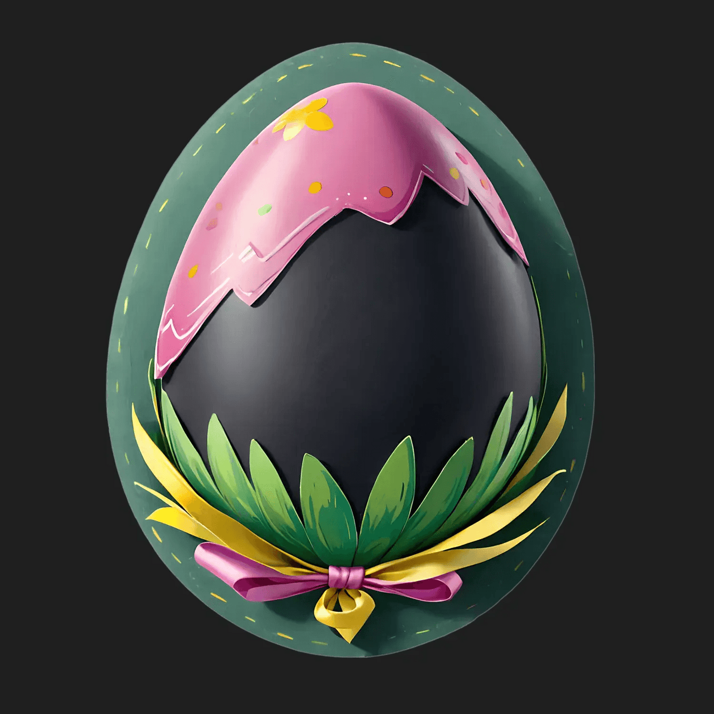 Easter Egg Sticker - Vibrant Festive Design - Heat Press Transfer