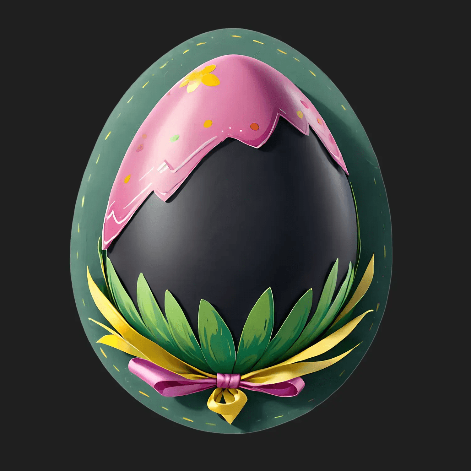 Easter Egg Sticker - Vibrant Festive Design - Heat Press Transfer