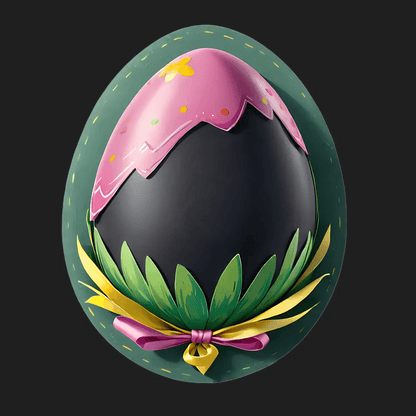 Easter Egg Sticker - Vibrant Festive Design - Heat Press Transfer