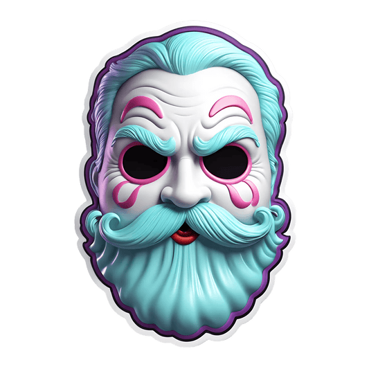 Eccentric Beard - UV DTF Sticker - Heat Press Transfer