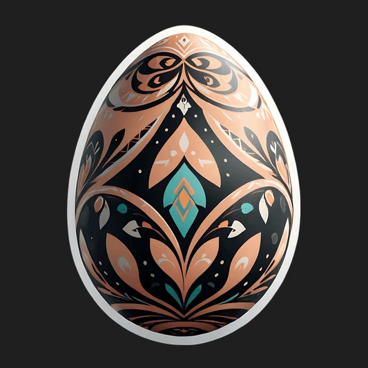 Egg Art Deco - Sticker - Heat Press Transfer