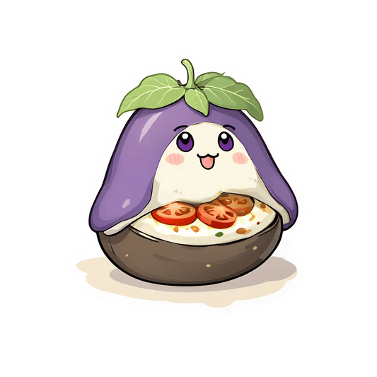 Eggplant Pizza Fantasy - Sticker - Heat Press Transfer
