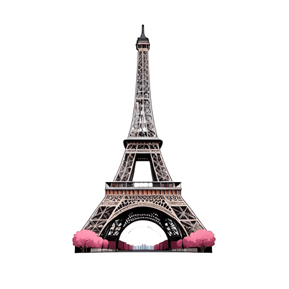 Eiffel Tower UV - Parisian Sticker - Heat Press Transfer