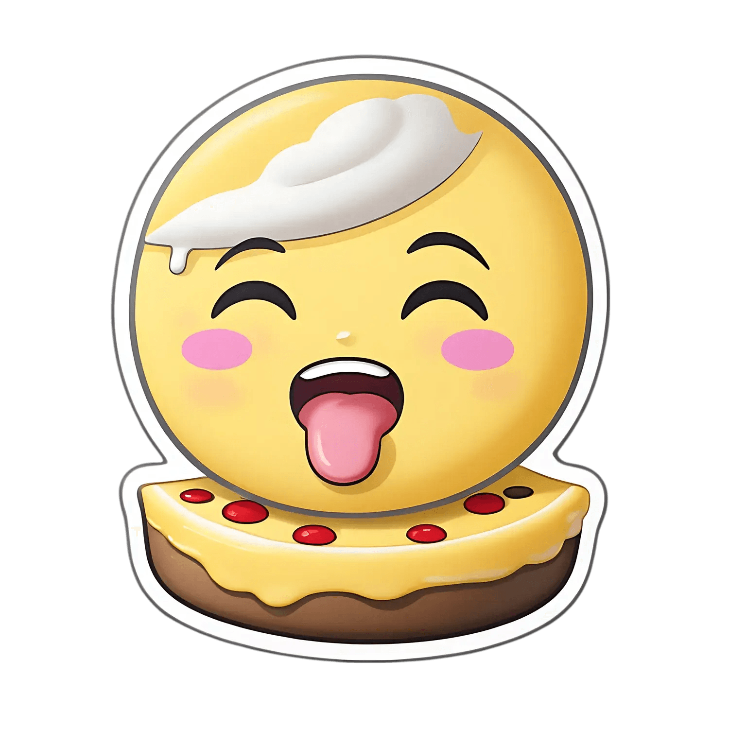 Emoji Cake - Sticker - Heat Press Transfer
