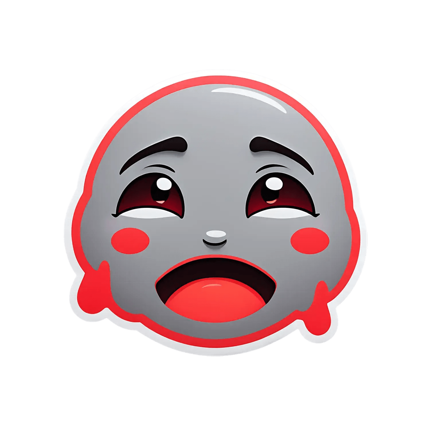 Emoji Face Sticker - UV DTF - Heat Press Transfer