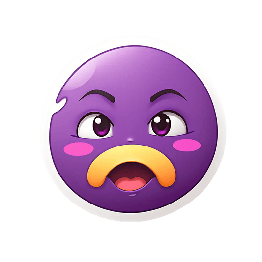 Emoji Face UV DTF Sticker - Heat Press Transfer