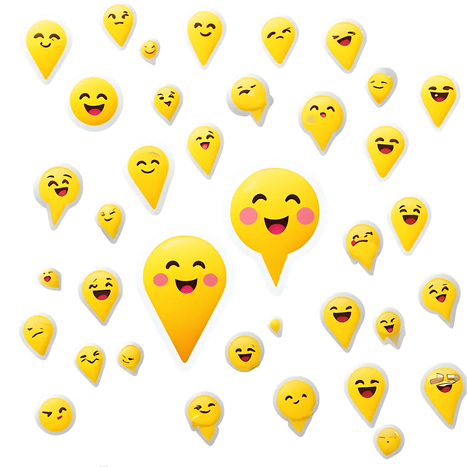 Emoji Fun - UV DTF Sticker - Heat Press Transfer