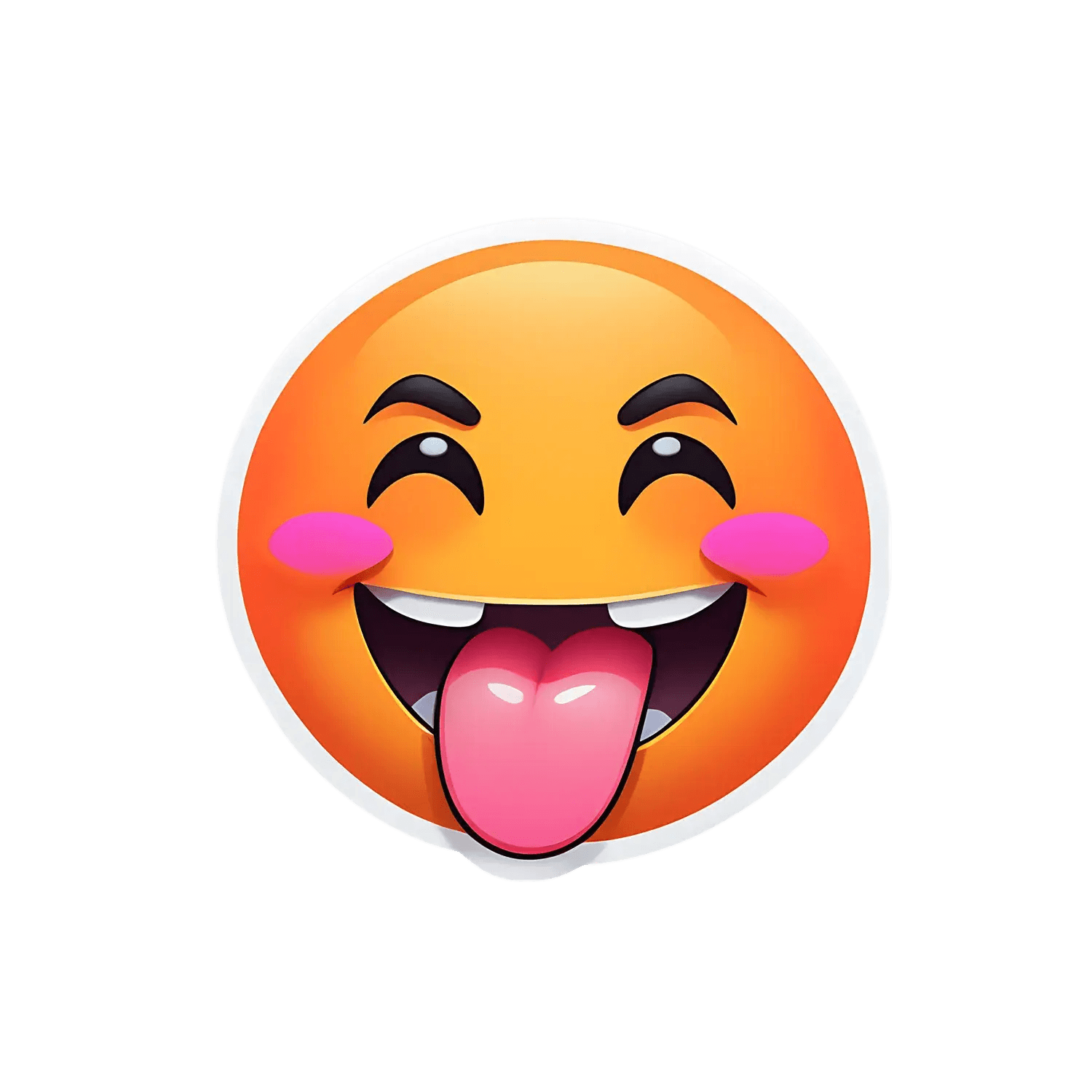 Emoji Joy - UV DTF Sticker - Heat Press Transfer