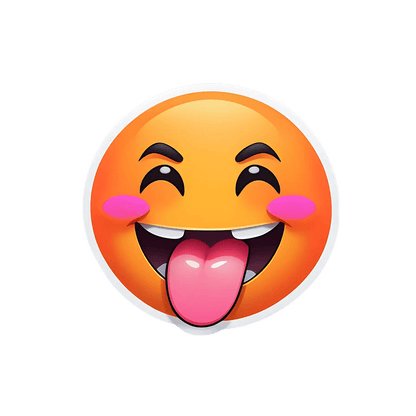 Emoji Joy - UV DTF Sticker - Heat Press Transfer