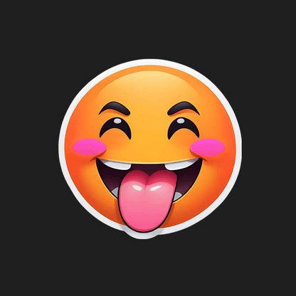 Emoji Joy - UV DTF Sticker - Heat Press Transfer