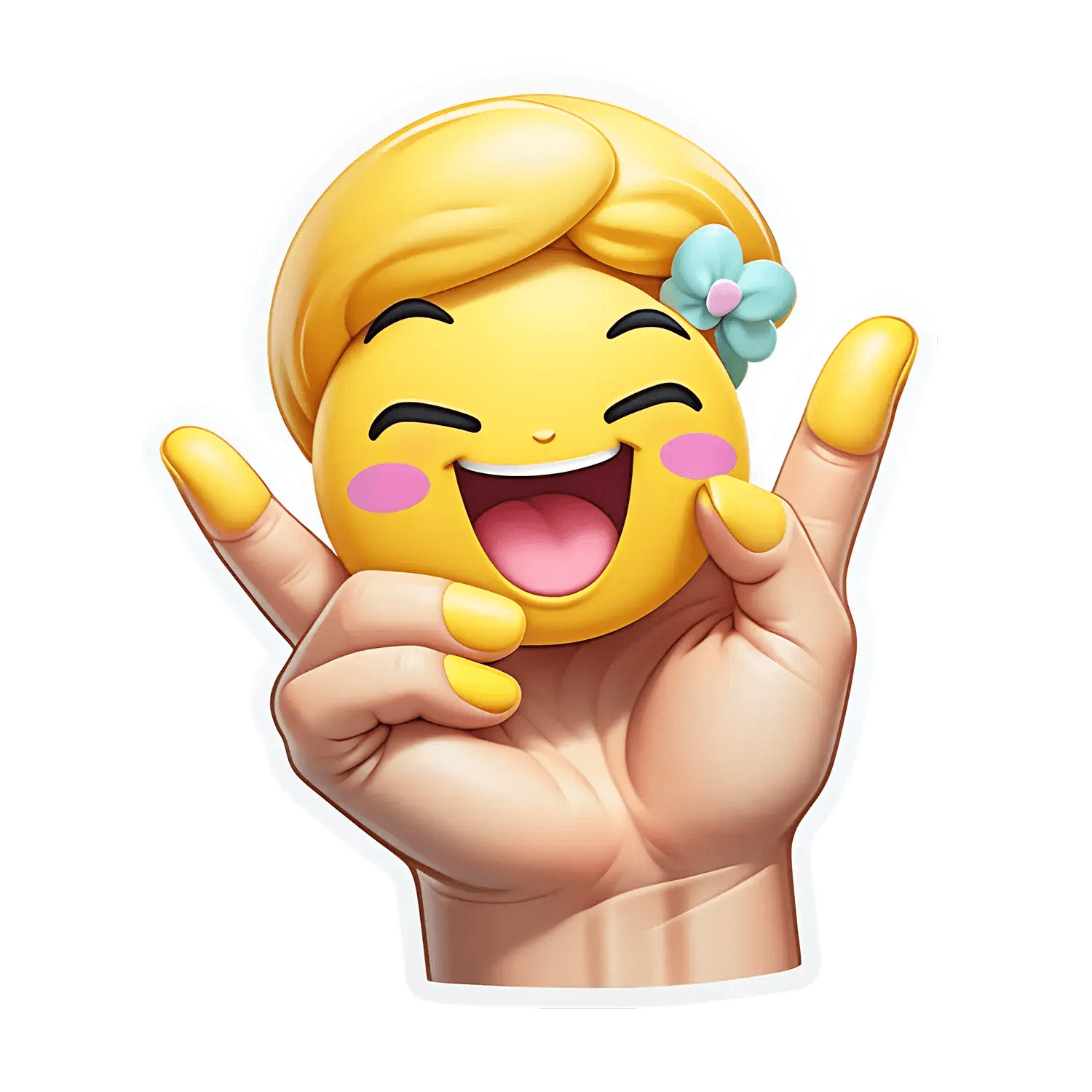 Emoji Victory - Sticker - Heat Press Transfer