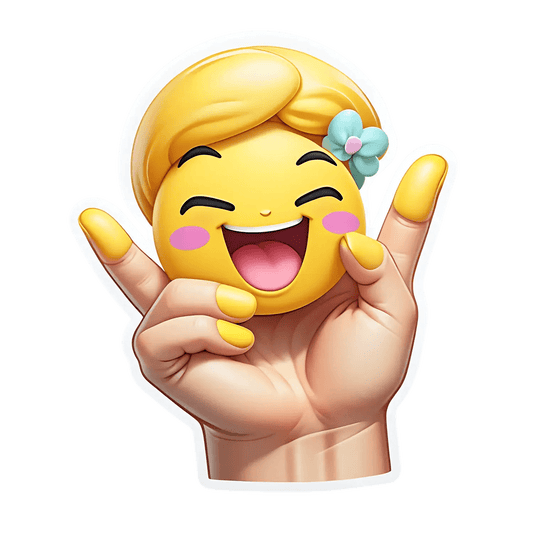 Emoji Victory - Sticker - Heat Press Transfer