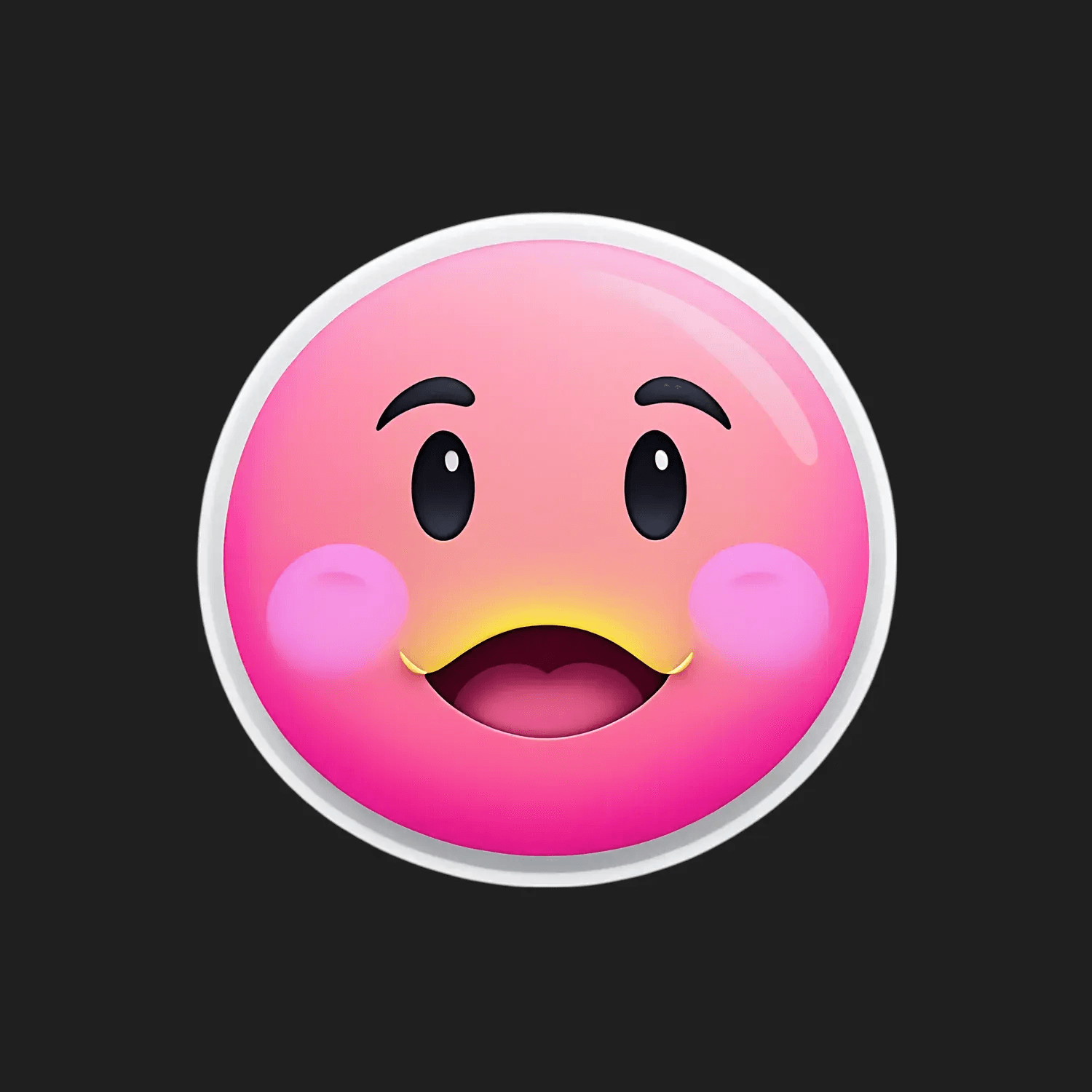 Emoticon Face - Sticker - Heat Press Transfer