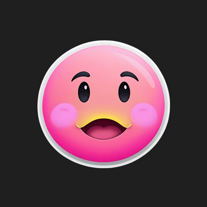Emoticon Face - Sticker - Heat Press Transfer