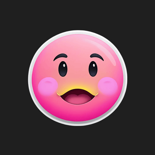 Emoticon Face - Sticker - Heat Press Transfer