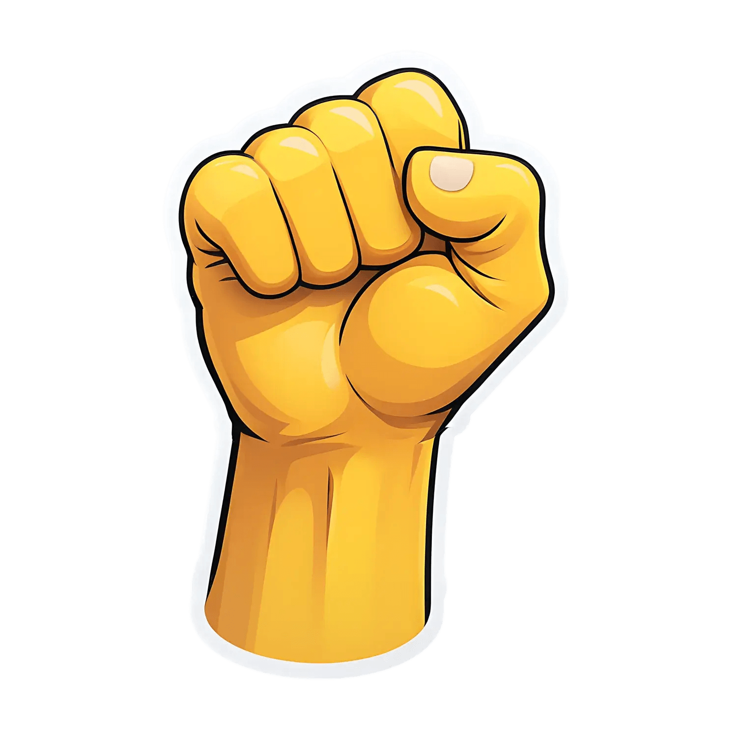 Empowered Fist - Durable Sticker - Heat Press Transfer