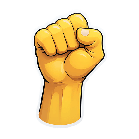 Empowered Fist - Durable Sticker - Heat Press Transfer