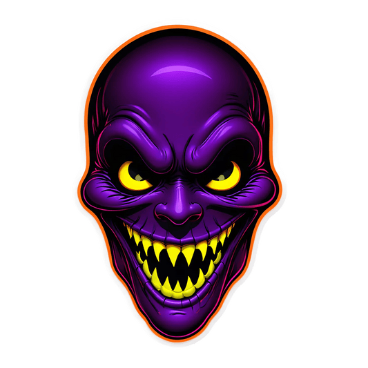 Evil Grin - UV Sticker - Heat Press Transfer