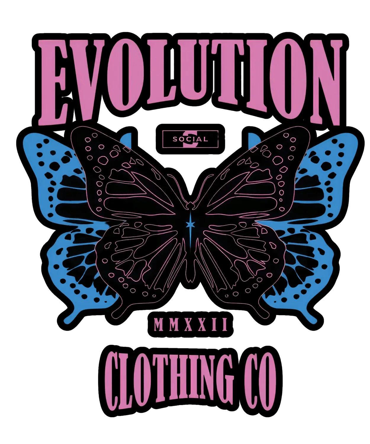 Evolution Butterfly - DTF Ready to Press - Heat Press Transfer