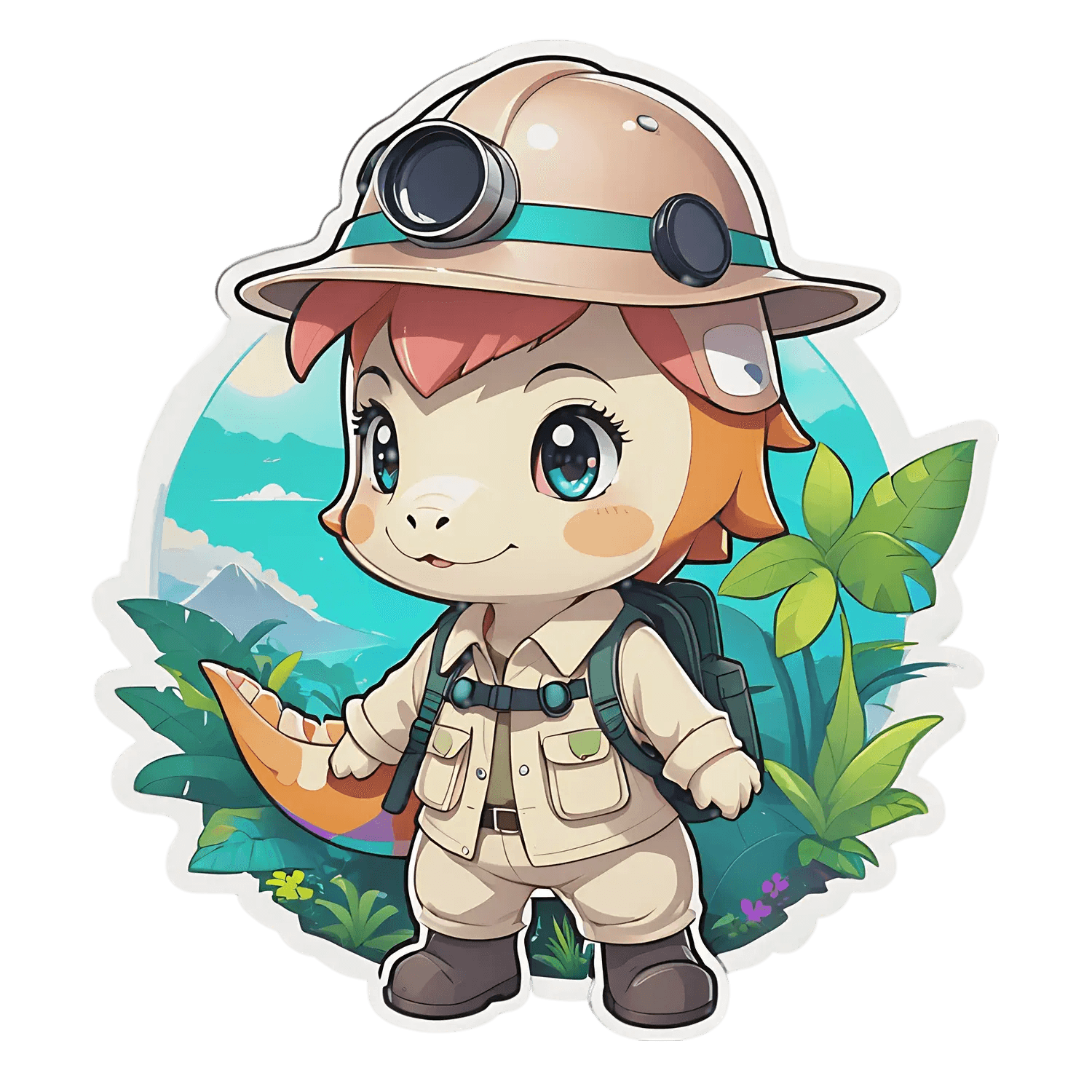 Explorer Kid Adventure - Sticker - Heat Press Transfer