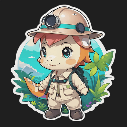 Explorer Kid Adventure - Sticker - Heat Press Transfer