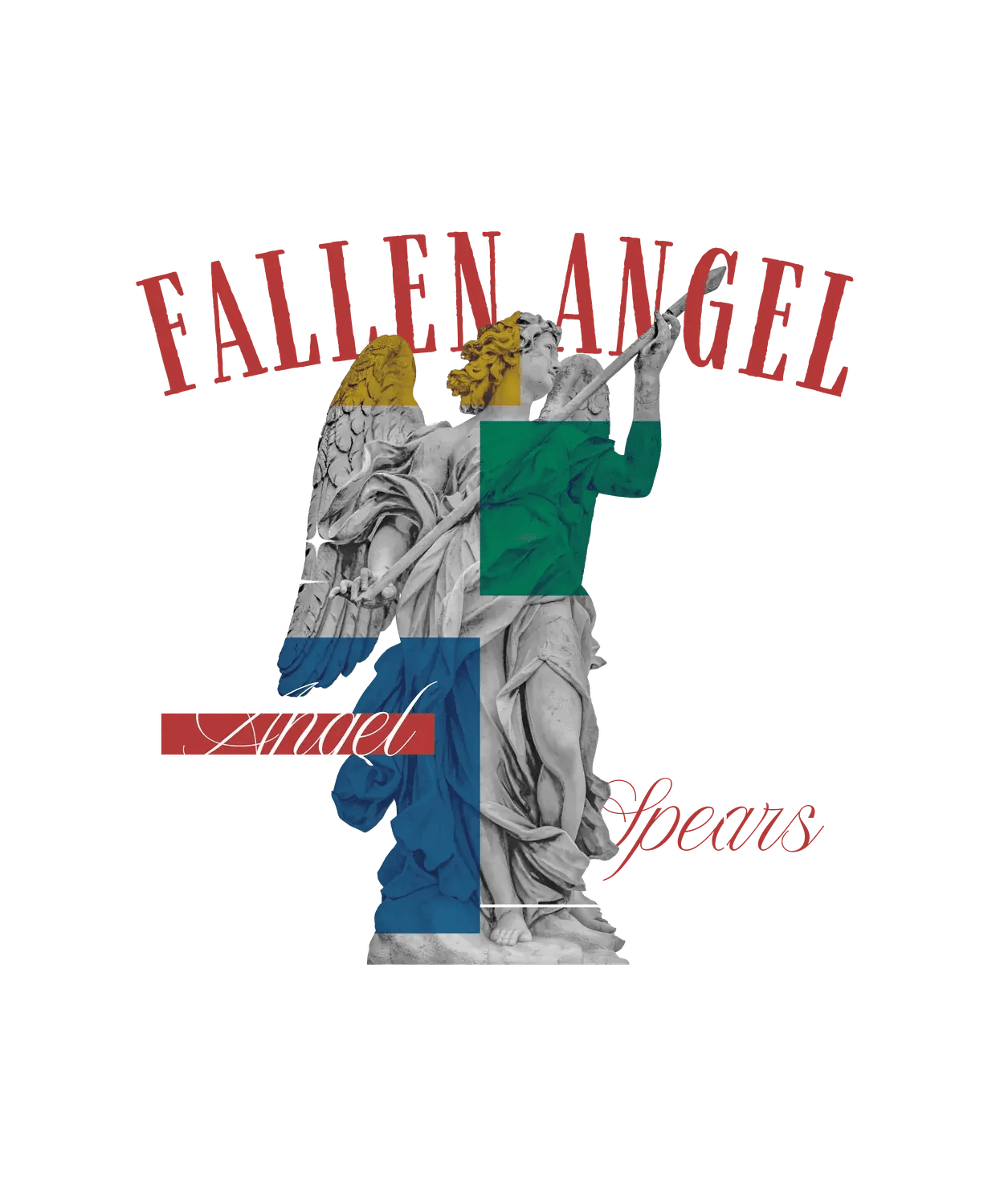 Fallen Angel Artwork - DTF Ready to Press - Heat Press Transfer