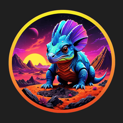 Fantasy Dragon Sticker - Vibrant UV DTF - Heat Press Transfer