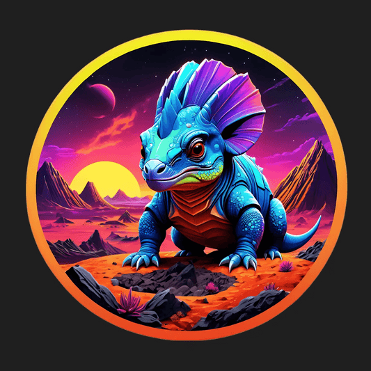 Fantasy Dragon Sticker - Vibrant UV DTF - Heat Press Transfer