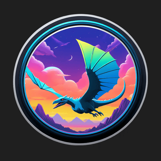 Fantasy Dragon - Vibrant UV DTF Sticker - Heat Press Transfer