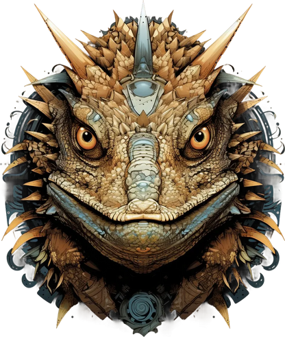 Fantasy Dragon Armor - DTF Ready to Press - Heat Press Transfer