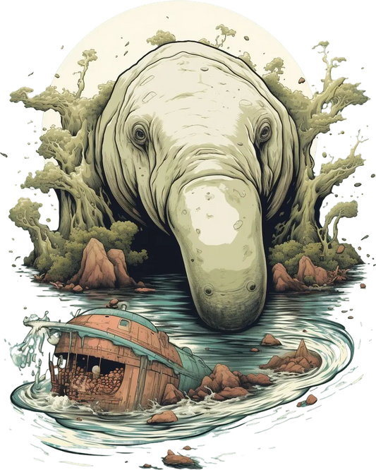 Fantasy Elephant Art - DTF Ready to Press - Heat Press Transfer