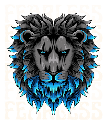 Fearless Lion - DTF Ready to Press - Heat Press Transfer
