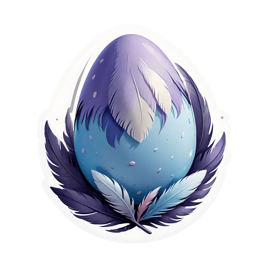Feather Egg - UV DTF Sticker - Heat Press Transfer
