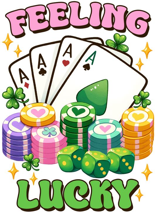 Feeling Lucy Saint Patricks Day Design - DTF Ready To Press - Heat Press Transfer