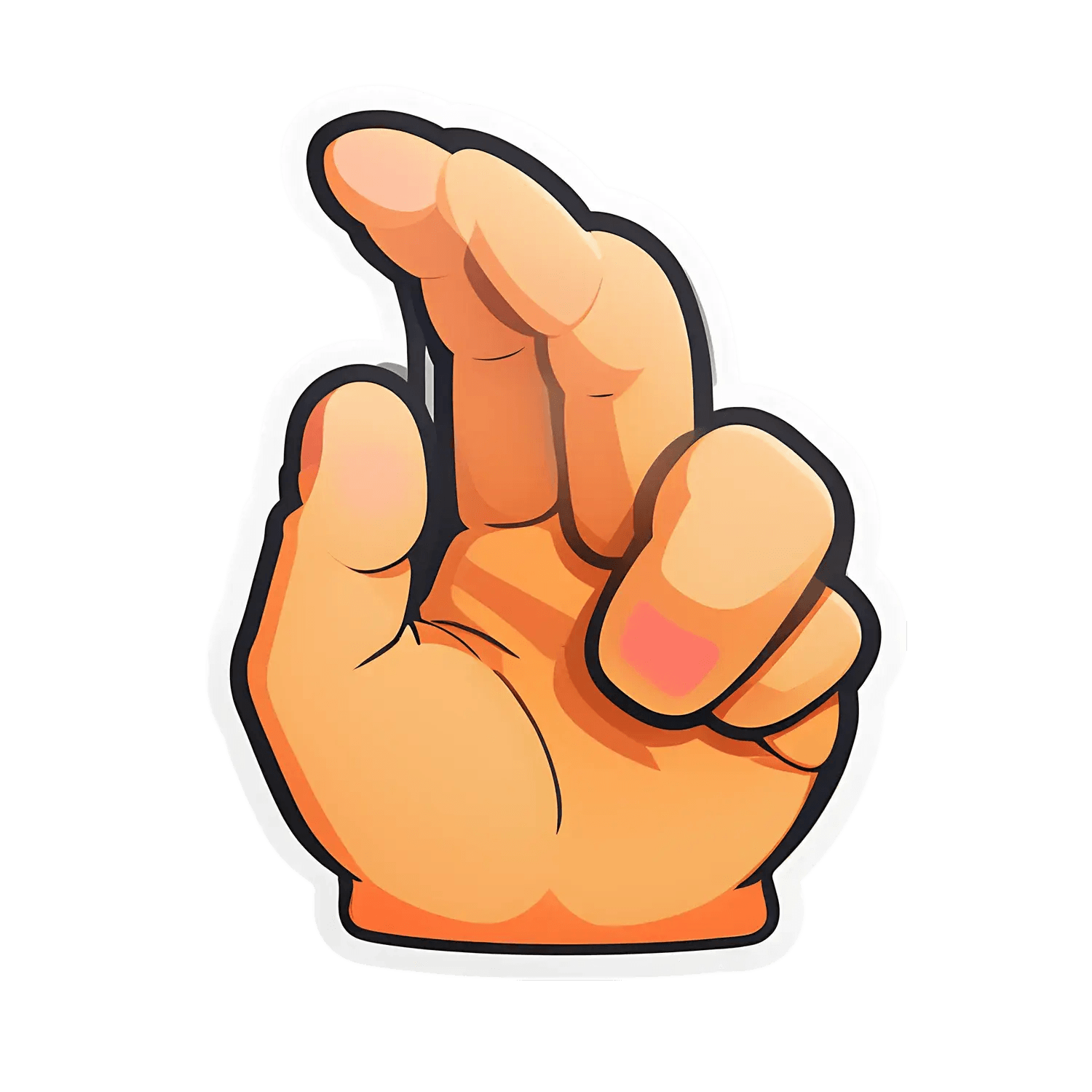 Finger Gesture - Hand Sticker - Heat Press Transfer